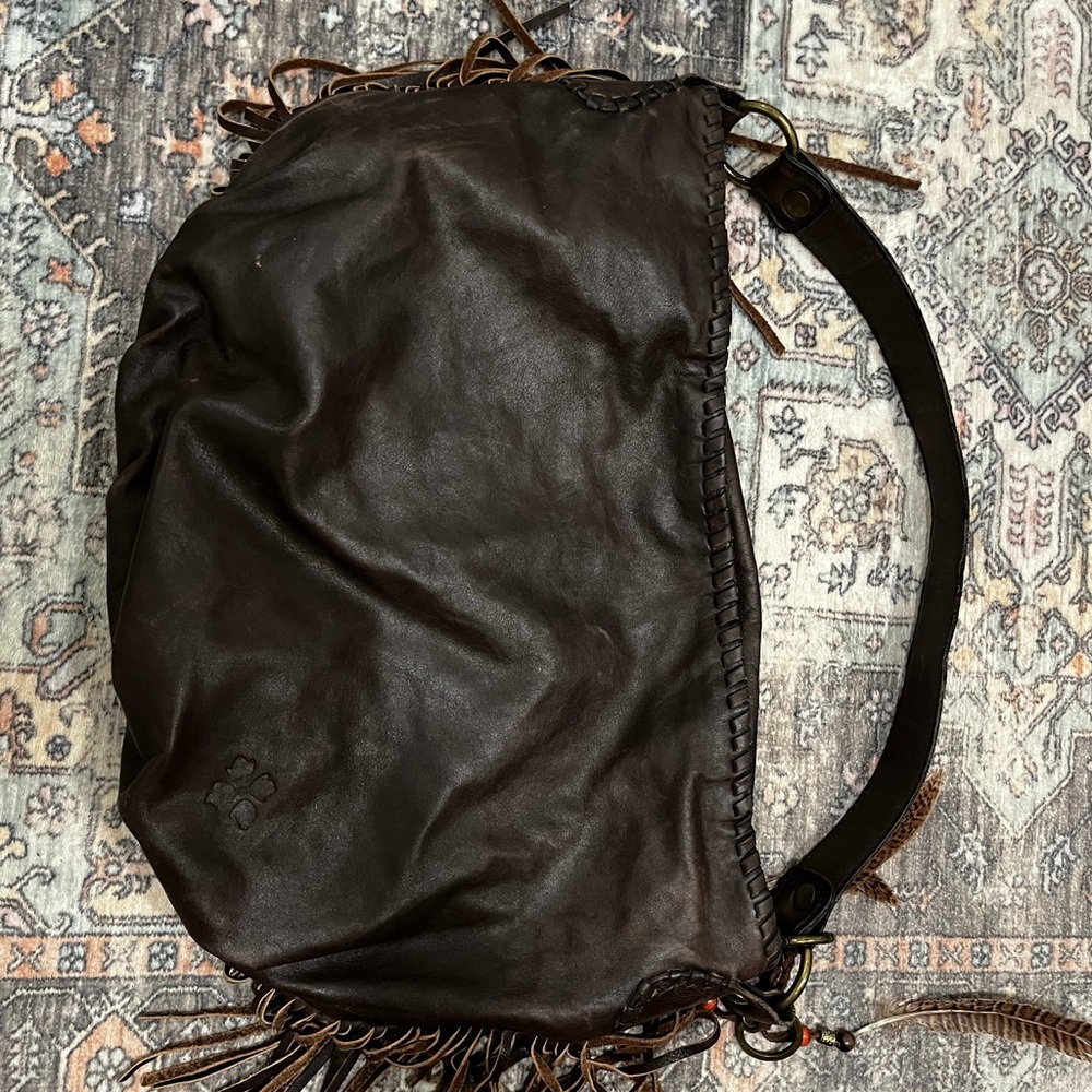 Patricia Nash Dark Brown Leather Shoulder Bag